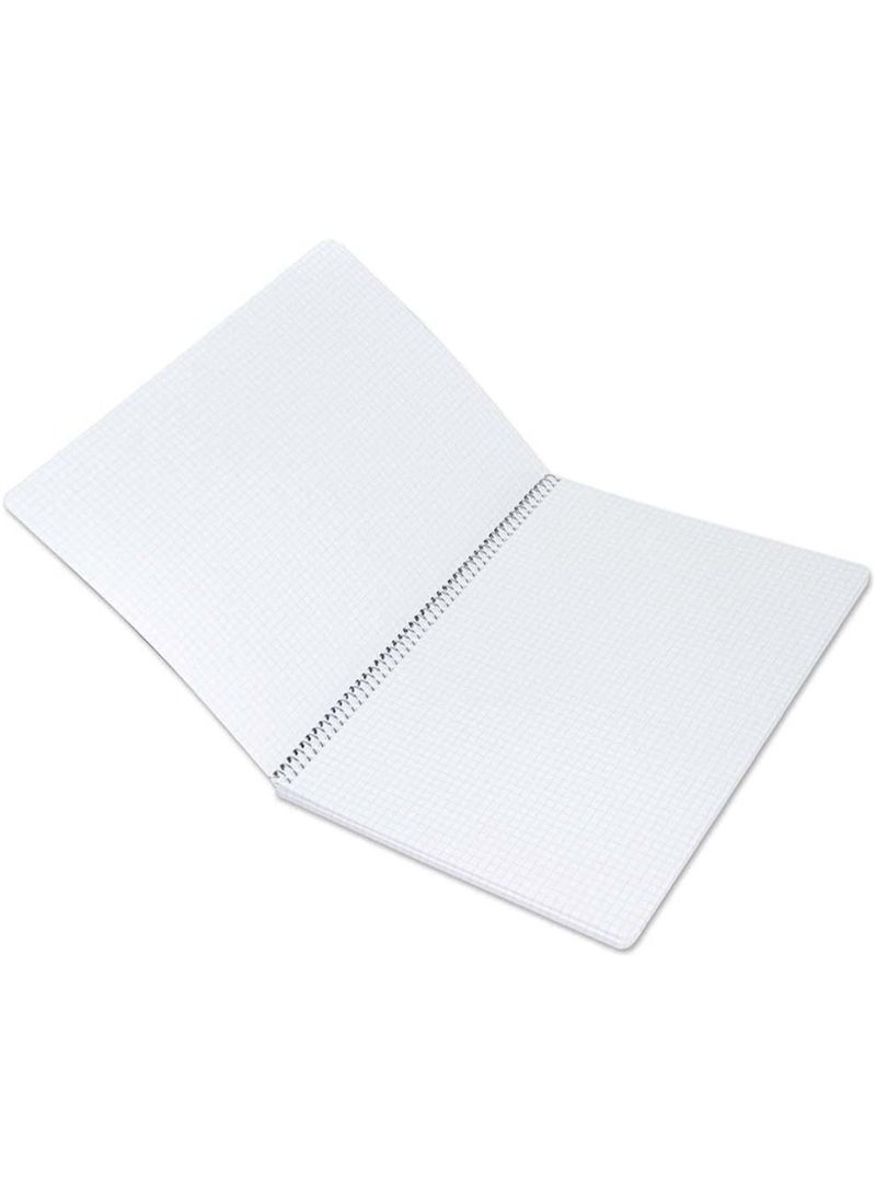 FIS® Spiral Burj Khalifa Notebook, A4 Size(29.7x21cm), 70 Sheets, 70gsm, 5mm Squre Grid lines, 1 Pieces-FSNBA419035M - Image 2